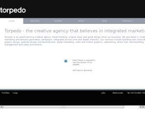 torpedo-group.com: Torpedo
marketing, agency, oxford, oxfordshire, consultancy, advertising, brand