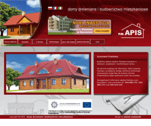 apispw.com: Domy drewniane - PW APIS - producent domów drewnianych
Apis P.W. zajmuje się budową domów drewnianych z bali i w systemie szkieletowym - kanadyjskim