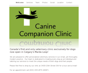 caninecompanionclinic.com: Canine Companion Clinic - A Calgary vet clinic exclusively for dogs!
Canine Companion Clinic is a Calgary vet clinic in Marda Loop offering outstanding veterinary care exclusively for dogs.