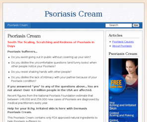 psoriasis-cream.org: Dermasis Psoriasis Cream - Best Psoriasis Treatment Cream
Dermasis Natural Psoriasis Cream. Get relief from Psoriasis with the best natural Psoriasis Treatment Cream available