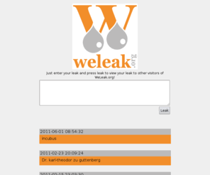 weleak.org: WeLeak.org - Easy leaking
