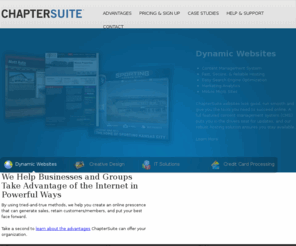 chaptersuite.com: ChapterSuite Online Group Managment System
ChapterSuite is an online group management system built to control membership rolls, events, communications and more. This service is especially useful for collegiate fraternities and sororities.