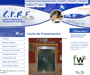 cprf.es: Fisioestética, Fisioterapia, Fisioterapia en utrera, CPRF, Centro Profesional de Recuperacion Funcional
Fisioestética, Fisioterapia, Fisioterapia en utrera, CPRF, Centro Profesional de Recuperacion Funcional