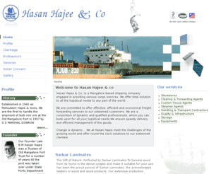 hasanhajee.com: Welcome to Hasan Hajee & co
Hasan Hajee & Co. is a Mangalore based shipping company engaged in providing various cargo services