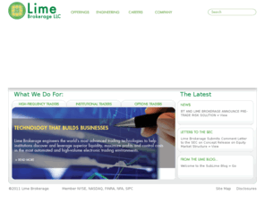 limebrokerage.com: Lime Brokerage LLC
The Lime Brokerage home page, entry point to information about Lime Brokerage's offerings