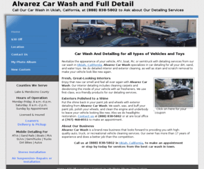 alvarezcarwash.com: Car Wash for ATV, Boat, RV, Semitruck, & Auto Detailing Services | Ukiah, CA
Revitalize the appearance of your vehicle, ATV, boat, or semitruck with detailing services from our car wash in Ukiah, California.