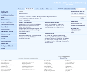 betriebliche-altersversorung-nuernberger.info: < NÜRNBERGER Versicherungsgruppe > - NÜRNBERGER
Das Leistungspaket der NÜRNBERGER Versicherung: Lebensversicherung, Haftpflichtversicherung, Autoversicherung, Baufinanzierung, Beamtendarlehen, Unfallversicherung, Fondsversicherung, Riesterrente ...