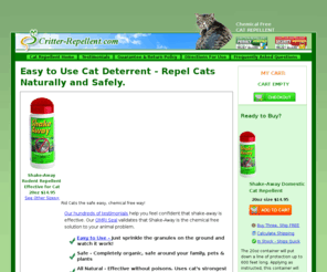 cat-deterrent.com: Natural Cat Deterrent - Repel Cats Easily
 all Natural Easy Cat Deterrent. Repel feral pest Naturally. Affordable Guaranteed Feral feline Repellent