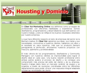 ciberkoi.com: Desarrollo web Hosting y Dominio
Dominio y Hosting