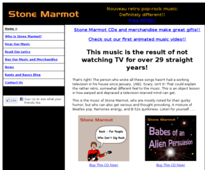 andrewkarpinski.com: Stone Marmot nouveau retro pop-rock cartoon band cool catchy tunes
Stone Marmot nouveau retro pop-rock cartoon band - quirky tunes