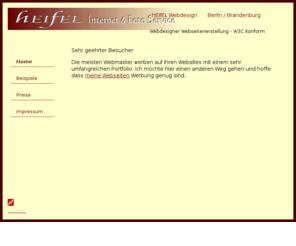 heifel.de: hEIfEL Webdesign in Brandenburg Am Mellensee
hEIfEL Internet & Foto Service