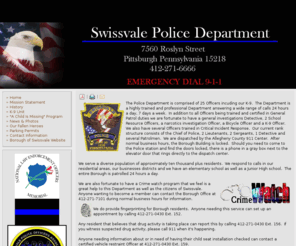 swissvalepolice.com: Police Department
Borough of Swissvale