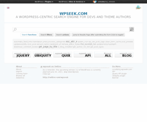 wpseek.com: WPSeek.com - A WordPress-centric search engine for devs and theme authors
WordPress lookup for , a . wpseek.com is a WordPress-centric search tool for developers and theme authors.