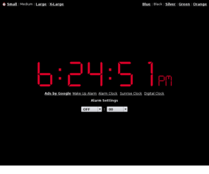 alarmclockorg.com: Online Alarm Clock
Online Alarm Clock - Free internet alarm clock displaying your computer time.