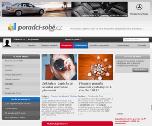 poradci-sobe.cz: Web pro finanční poradce: finanční poradenství, pojištění, investice, hypotéky | Poradci-sobě.cz
Nezávislý komunitní web pro finanční poradce (finanční poradenství, pojištění, investice, hypotéky, stavební spoření a penzijní připojištění, prodejní dovednosti, tipy a triky)