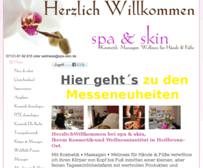 skin-bar.com: Kosmetikstudio Heilbronn spa & skin  - Home
Startseite. Hier gelangen Sie zum Hauptmenü