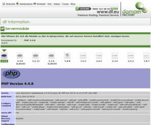 system-informationen.org: domainFACTORY Systeminformationen
df.eu - Premium Hosting. Premium Service