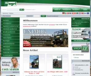 teleagri.org: TELEagri Shop - Landtechnik DVD und Video
TELEagri produziert DVDs Video rund um den Bereich Landtechnik, Schlepper, Ackerschlepper, Ackergiganten, Traktoren, Traktortv, Schleppertv, Traktorentechnik, Erntemaschinen, Sähtechnik, Erntetechnik, Ernte, Landmaschinen, Traktorsport. Videos, Filme, DVD