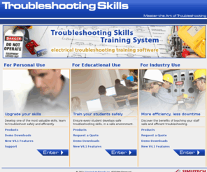 troubleshootingskills.com: Electrical Troubleshooting Skills Training | Troubleshooting Skills
The Troubleshooting Skills Training System is a series of electrical troubleshooting training software programs that can help you, your staff, or your students learn effective electrical troubleshooting skills.