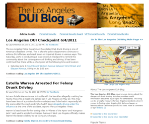 losangelesduiblog.com: The Los Angeles DUI Blog - Find a Los Angeles DUI Defense Lawyer
The Los Angeles DUI Blog provides legal news and information related to DUI law and connects you with Los Angeles DUI defense lawyers