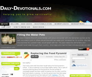 daily-devotionals.com: Daily-Devotionals.com
Get inspired through online devotions and find devotional resources that will help you grow spiritually.