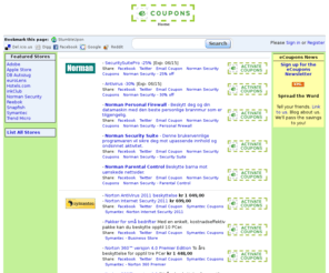 ecoupons.no: Adobe, Symantec, inkClub - eCoupons
eCoupons has Coupons, Coupon Codes and Printable Coupons for leading Merchants such as Amazon, Best Buy, Buy.com, Lenovo, Sony, ThinkPad and more