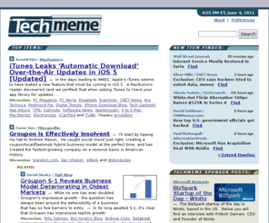 techmeme.com: Techmeme
The web's technology news site of record, Techmeme spotlights the hottest tech stories from all around the web on a single page.