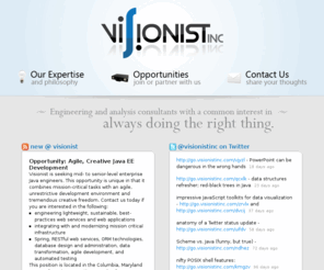 visionistinc.org: Visionist, Inc.
Engineering and analysis consultants with a common interest in always doing the right thing.