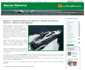 barcosmenorca.com: ALQUILER DE BARCOS EN MENORCA, CHARTER BALEARES, ALQUILER DE YATES DE LUJO EN MENORCA
Alquiler de barcos, yates de lujo en Menorca, Charter Baleares, Alquiler barcos de lujo, Barcos de motor, veleros y catamaranes en Baleares. Alquiler de embarcaciones de recreo en Menorca Islas Baleares.Yacht rental Majorca.