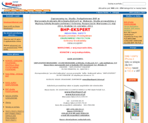 bhp.org.pl: VORTAL BHP :: Nowy portal internetowy BHP
Nowy portal internetowy BHP