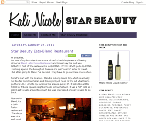 kalinicolestarbeauty.com: Blogger: Blog not found
Blogger is a free blog publishing tool from Google for easily sharing your thoughts with the world. Blogger makes it simple to post text, photos and video onto your personal or team blog.