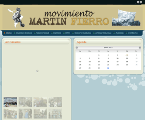 lamartinfierro.org: Movimiento Martin Fierro Rosario
Joomla! - el motor de portales dinámicos y sistema de administración de contenidos