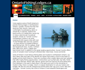 ontariofishinglodges.ca: :::: -This Site is Under Construction- ::::
