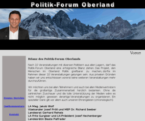 politikforumoberland.com: Politik-Forum Oberland
Das unabhängige Politik-Forum im Tiroler Oberland