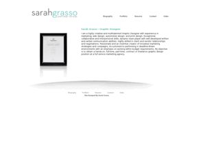 sarahgrasso.com: About me - Sarah Grasso
