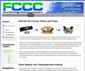 fccc-gmbh.de: FCCC Ankauf und Verkauf von Tintenpatronen und Tonerkartuschen
FCCC Ankauf von leeren Tintenpatronen, Druckerpatronen und Tonerkartuschen mit entsprechender Vergütung für leere Patronen und umweltfreundlichem Recycling.