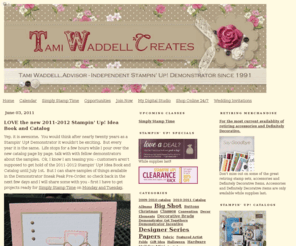 tamiwaddellcreates.com: Tami Waddell Creates
Shares ideas and projects using Stampin' Up! Products - Big Shot, Decor Elements, My Digital Studio, rubber stamps, papers, inks and embellishments.