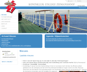 zeemanshoop.nl: Zeemanshoop - Nieuws
Koninklijk College Zeemanshoop: de portal naar scheepvaartnieuws, scheepvaartonderwijs en alle andere maritieme informatie.