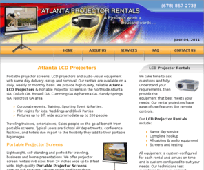 atlantaprojectors.com: Atlanta LCD Projectors Portable Projector Screens
Atlanta Projector Rentals, LCD Projectors & Portable Projector Screens