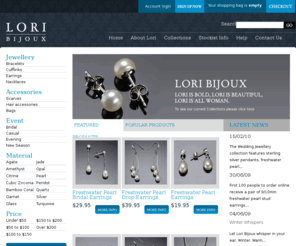 loribijoux.com: Pearl jewelry|Semi Precious Jewellery|Hair accessories|Cuff links|Wedding Jewellery - Lori Bijoux
Lori Bijoux is the place for pearl jewelry, gemstone jewelry, crystal jewelry, silver jewelry,italian jewelry bridal jewelry