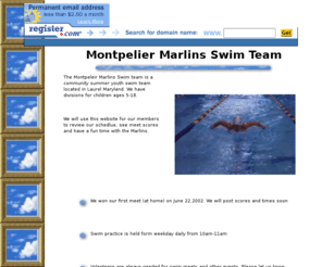montpeliermarlins.com: Montpelier Marlins Swim Team
Enter a brief description of your site here