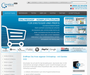 onlineshop-software.info: Shopsoftware - Onlineshop Software - Webshop - Internetshop - Shopsystem - Gambio GX2 - Gambio GmbH
Shopsoftware ohne laufende Kosten inkl. Profi-Support. Die Shopsoftware ist für Einsteiger und Profis geeignet und bereits über 10.000 Mal im Einsatz - Einmalig 149 EUR