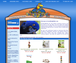 theperchstore.net: EverythingBirdie.com - Parrot & Pet Bird Supplies, Food, Toys, Cages, & More
