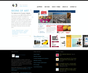 4x3.net: 4x3, LLC | Website Design, CMS and Logos in Suburban Philadelphia
4x3 is a Philadelphia area interactive design studio producing logos, websites, custom CMS, organic SEO for start-ups, corporations and non-profits.