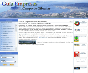 guiaempresascampogibraltar.com: Guía de Empresas Campo de Gibraltar
        —
        Guia Empresas Campo Gibraltar
Bienvenido a la guia de empresas del Campo de Gibraltar