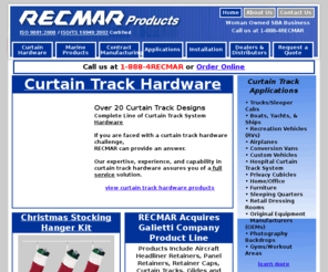 extrudedtracks.com: Curtain Track System Hardware - RECMAR Products
Curtain Track Hardware Systems manufactured by Recmar.com Call for your custom curtain track solution today