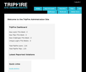 managetripfire.com: TripFire Admin
