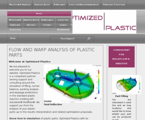 optimised-plastics.com: Flow and Warp Analysis of Plastic Parts
Flow and Warp Analysis of Plastic Parts