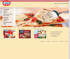 pietropizzi.at: Home - Dr. Oetker
Home, Dr. Oetker Österreich: Qualität ist das beste Rezept. Weit über 1000 gelingsichere Rezepte zu Backen, Dessert, Einmachen und Kinderrezepte sowie Tipps & Tricks samt exklusivem Shop.