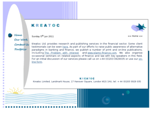 kreatoc.co.uk: Kreatoc Limited
Kreatoc Limited: business analysis, financial research, software development